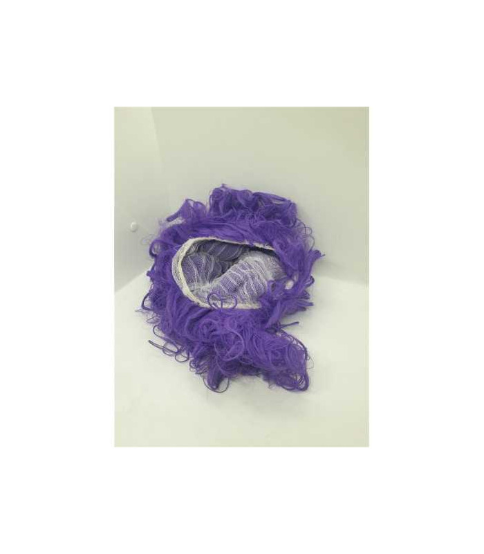 Peruca pentru carnaval culoare mov