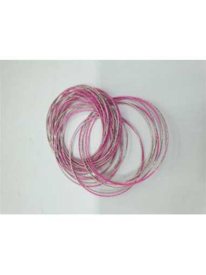 Bratara fixa doua culori roz argintiu 2