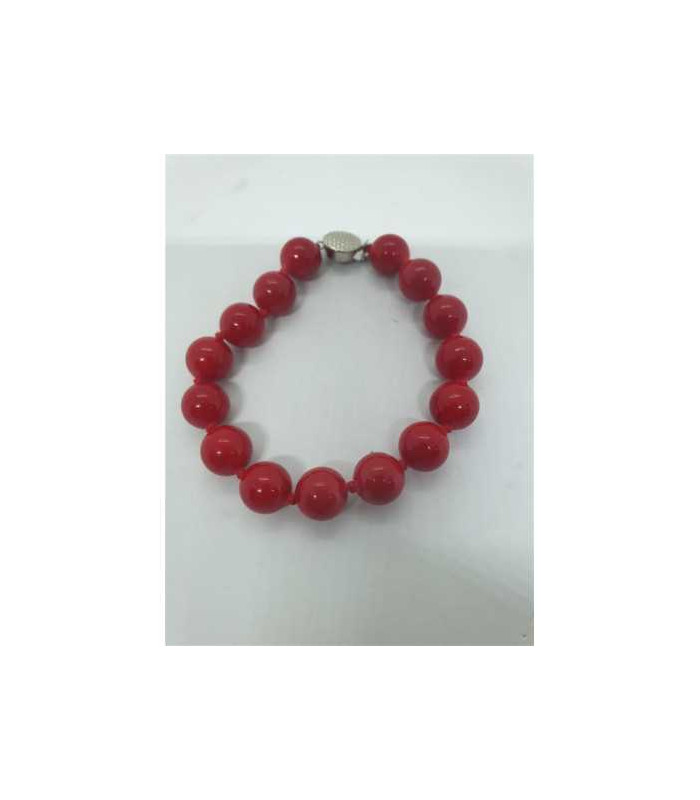 Bratara dama cu margelute rosii