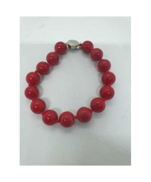 Bratara dama cu margelute rosii