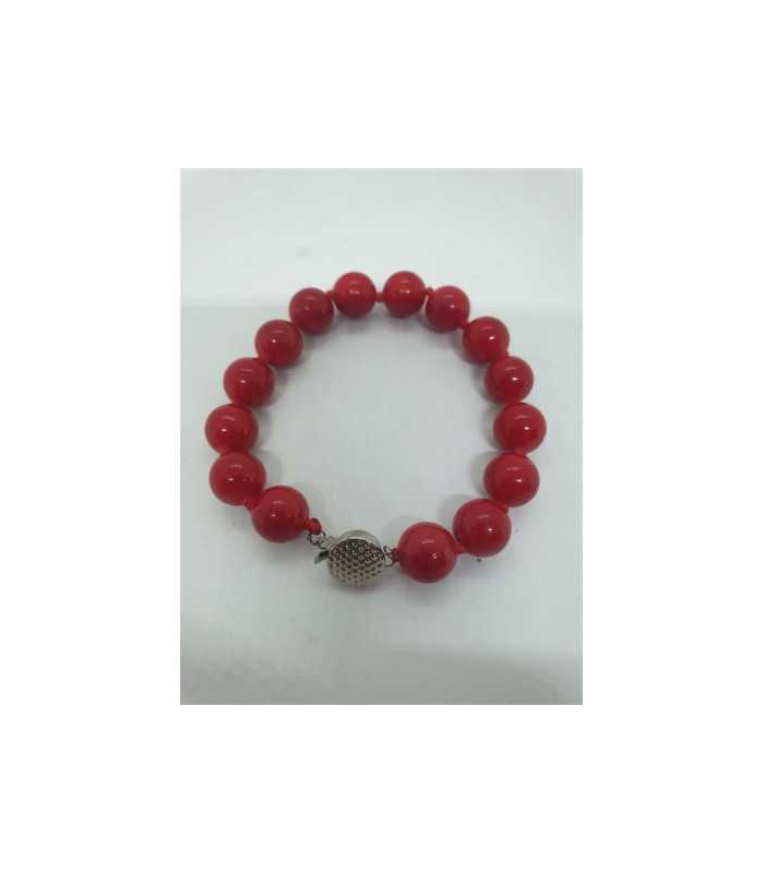 Bratara dama cu margelute rosii