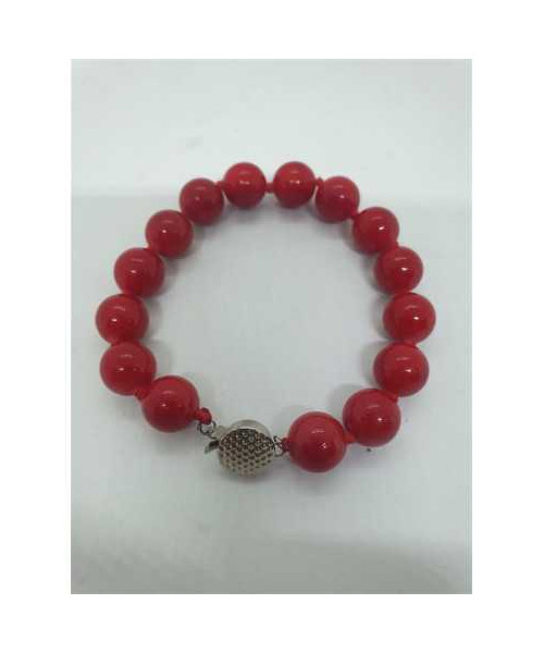 Bratara dama cu margelute rosii