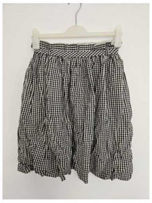 Fusta dama pentru toamna cu model in carouri ETIC