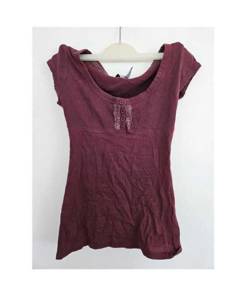 Tricou dama cu decolteu la piept Basic