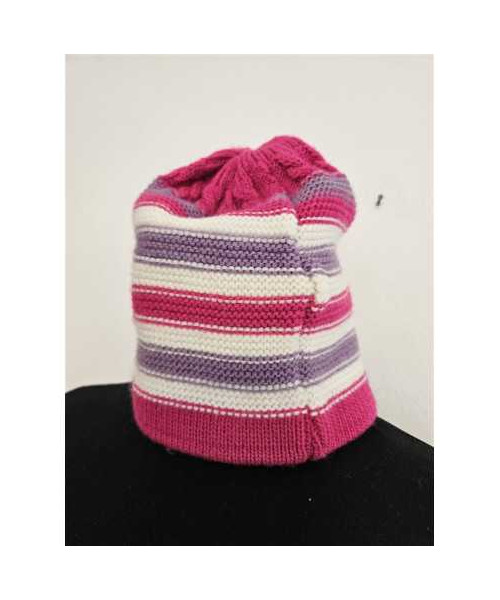 Caciula tricotata cu imprimeu Elsa si Anna