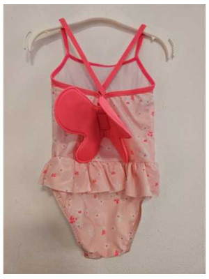 Costum de baie intreg pentru fetite cu floricele 2