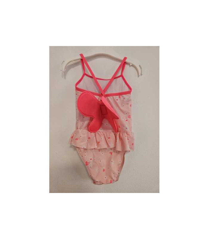 Costum de baie intreg pentru fetite cu floricele