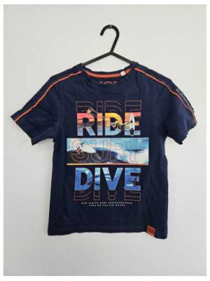 Tricou baieti cu scris colorat Skate Nation C&A