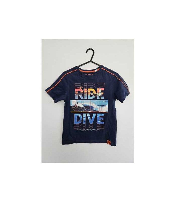 Tricou baieti cu scris colorat Skate Nation C&A