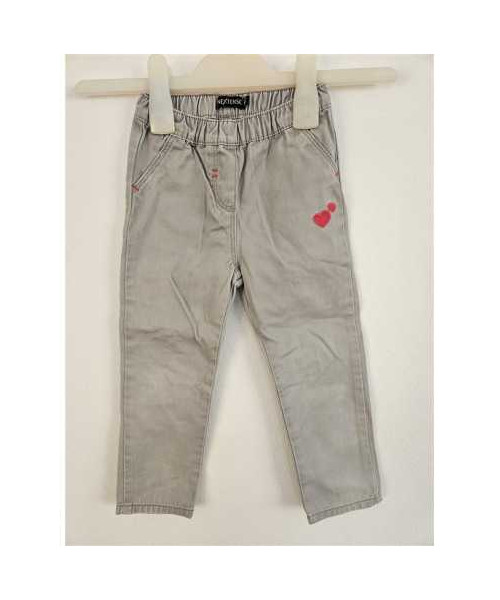 Pantaloni Jeans cu inimioare pentru copii In Extenso