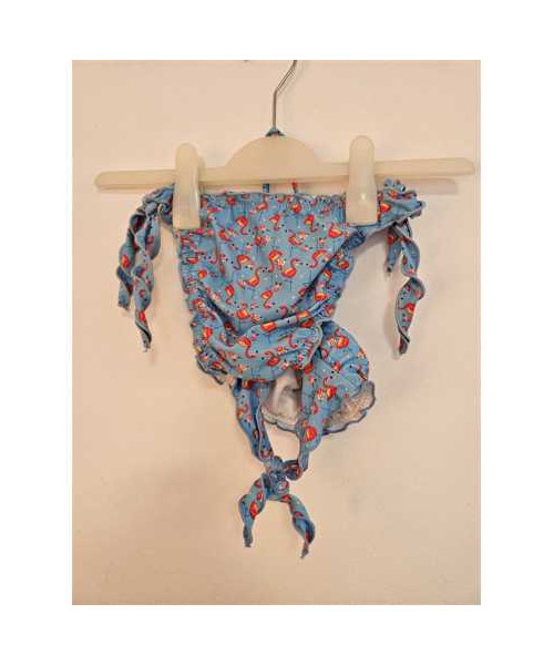 Costum de baie din 2 piese cu imprimeu Flamingo