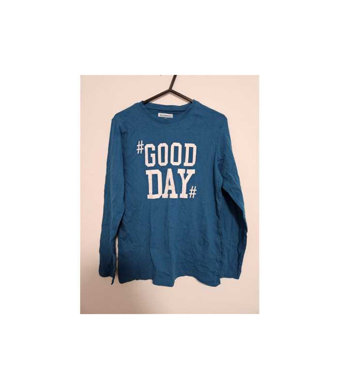 Bluzita albastra cu maneca lunga pentru copii In Extenso