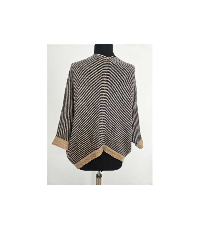 Cardigan tricotat model cu dungi PULL&BEAR