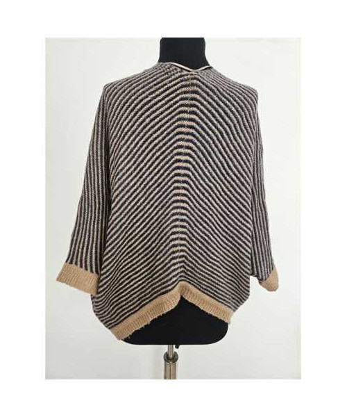 Cardigan tricotat model cu dungi PULL&BEAR