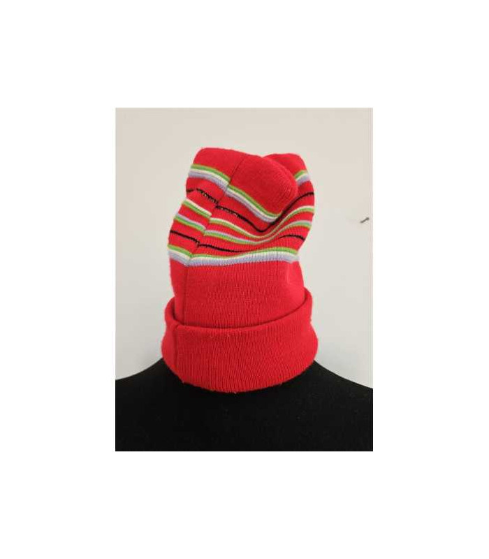 Caciula pentru fetite cu dungi multicolore