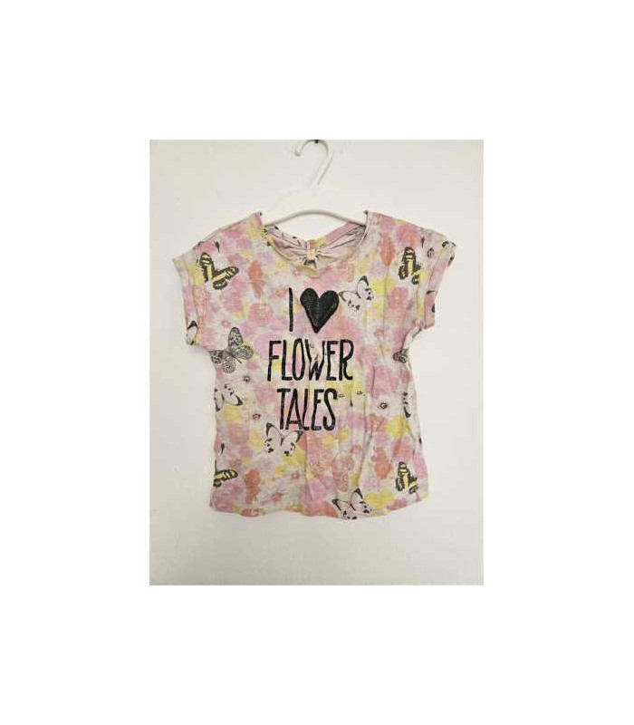 Tricou pentru fetite print multicolor Palomino