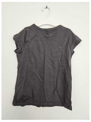 Tricou negru pentru fete cu o inima pe piept Little Kids 2