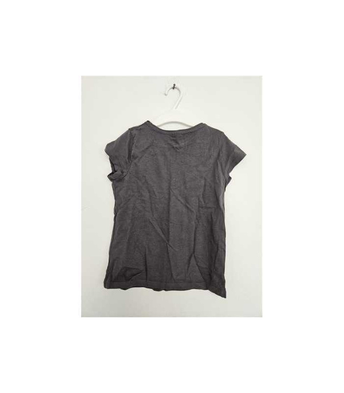 Tricou negru pentru fete cu o inima pe piept Little Kids