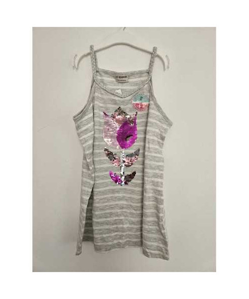 Maieu pentru fete cu dungi si print paiete LC WAIKIKI