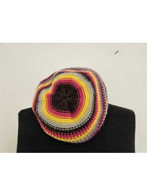 Bereta copii multicolora accesorizata cu floricele 2