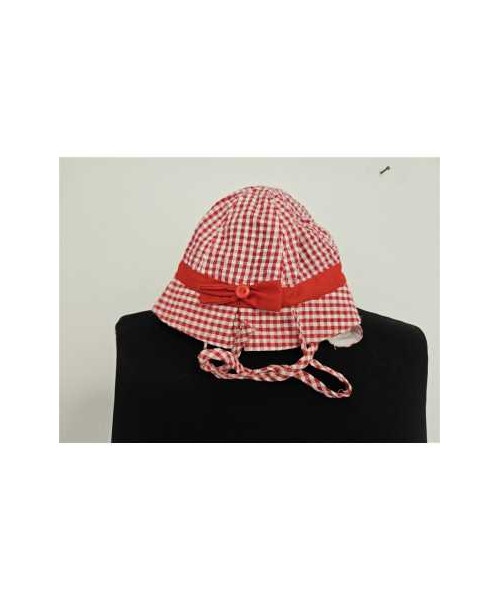 Palarie de soare in carouri model cu snur