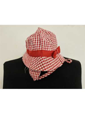 Palarie de soare in carouri model cu snur 2