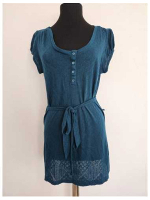 Bluza lunga tricotata cu cordon in talie H&M