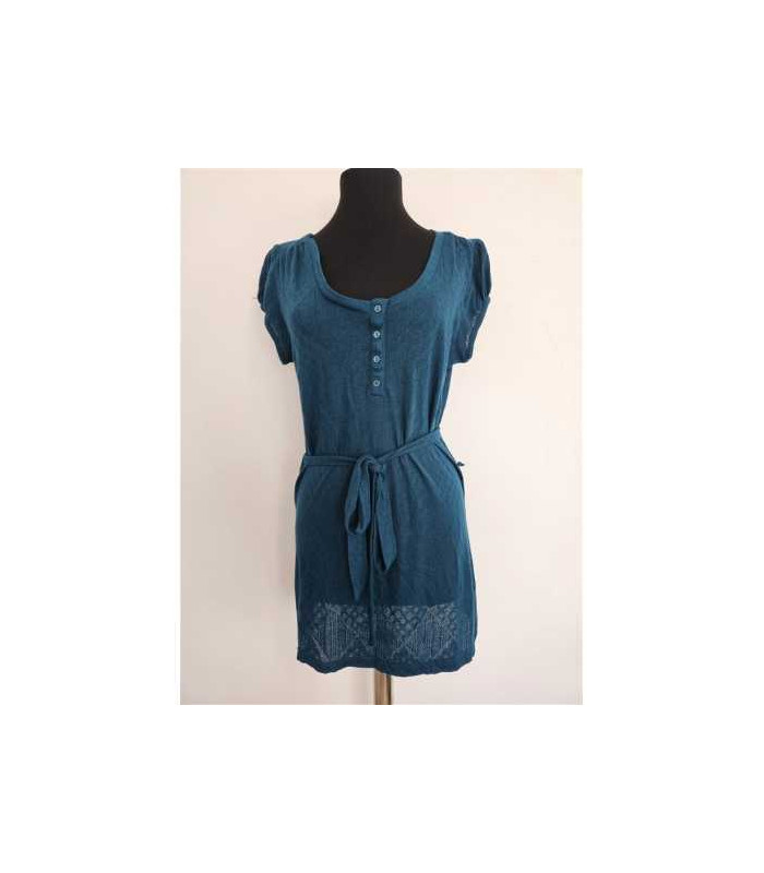 Bluza lunga tricotata cu cordon in talie H&M