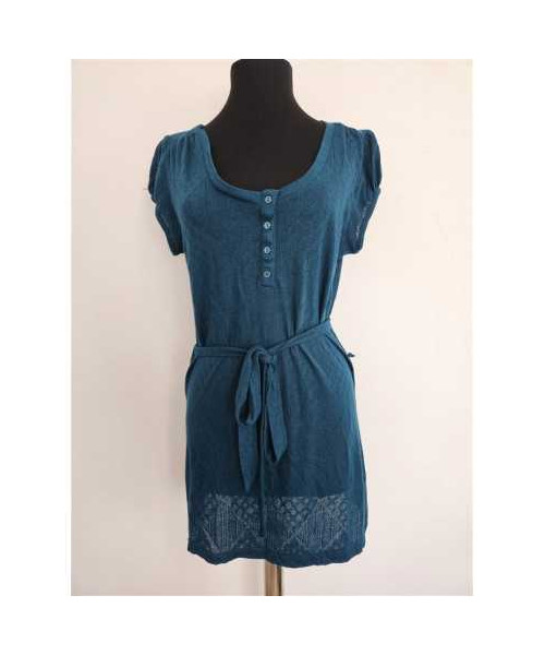 Bluza lunga tricotata cu cordon in talie H&M