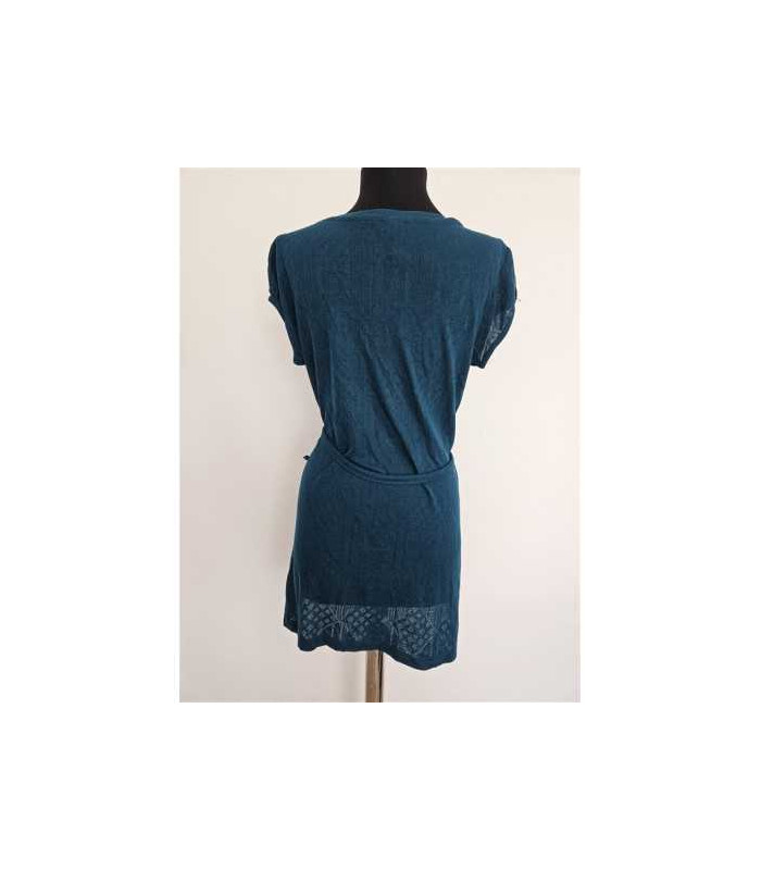 Bluza lunga tricotata cu cordon in talie H&M