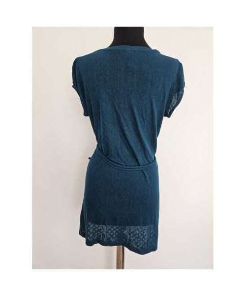 Bluza lunga tricotata cu cordon in talie H&M