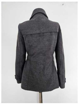 Palton dama scurt cu cordon in talie 2