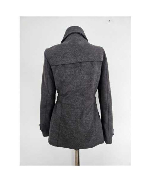 Palton dama scurt cu cordon in talie