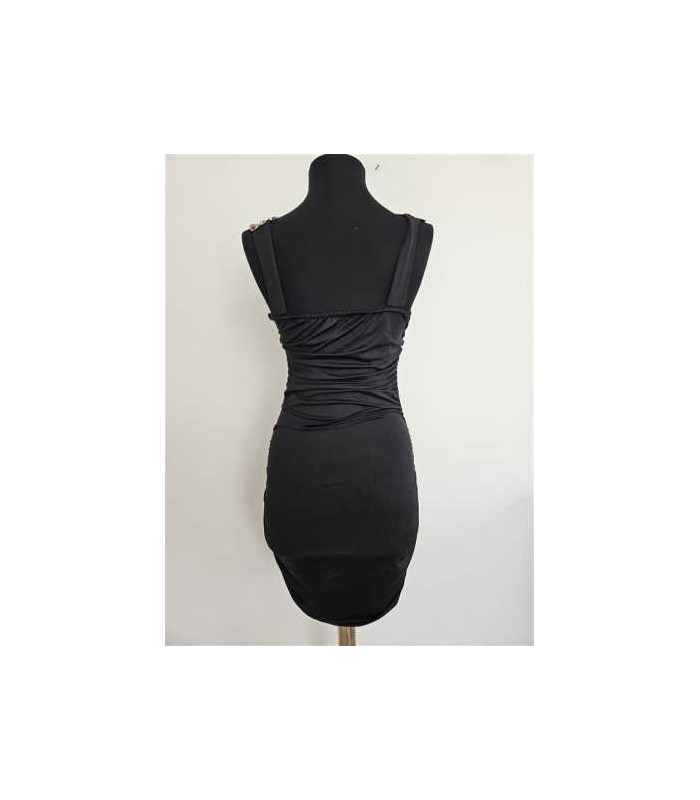 Rochie de ocazie mulata pe corp accesorizata cu paiete