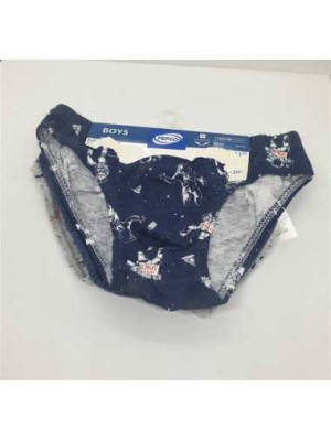 Set 3 perechi chilotei pentru baieti cu print multicolor