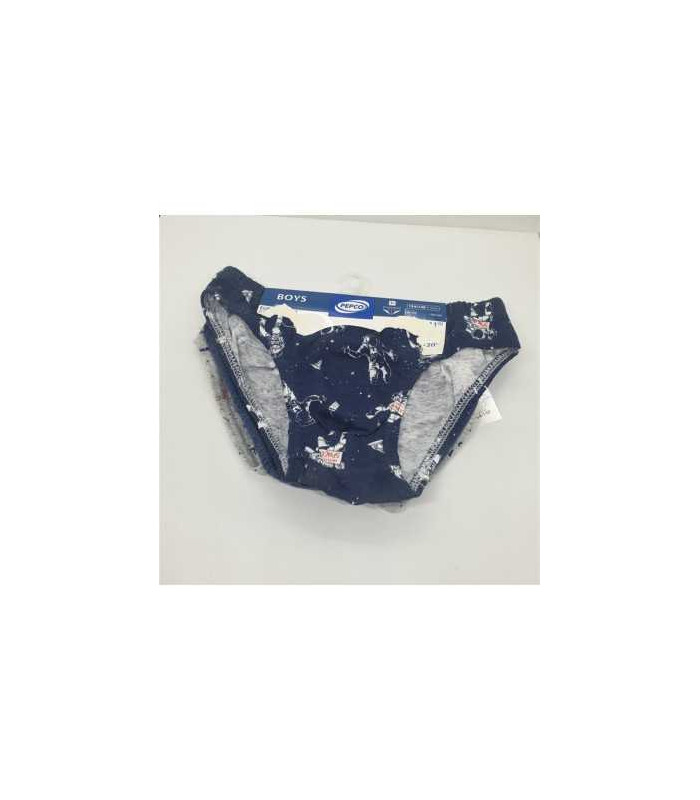 Set 3 perechi chilotei pentru baieti cu print multicolor