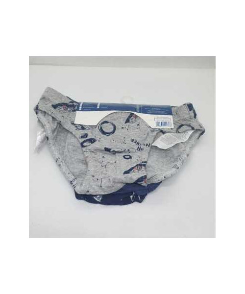 Set 3 perechi chilotei pentru baieti cu print multicolor