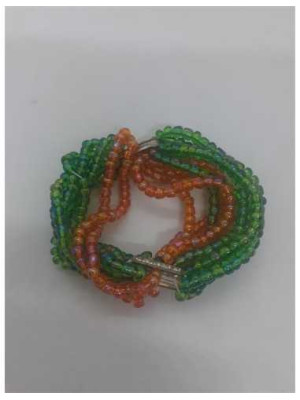 Bratara dama pe elastic cu margelute multicolore 2