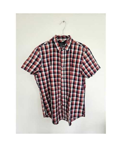 Camasa barbati cu maneca scurta model in carouri Angelo Litrico C&A