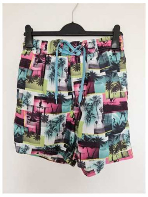 Pantaloni scurti barbatesti cu print multicolor CRIVIT