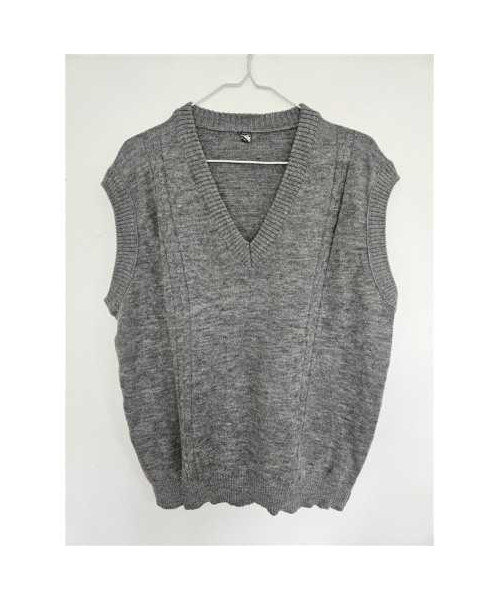 Vesta barbati tricotata cu anchior in V