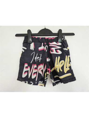 Pantaloni scurti cu scris colorat PERIMASALI