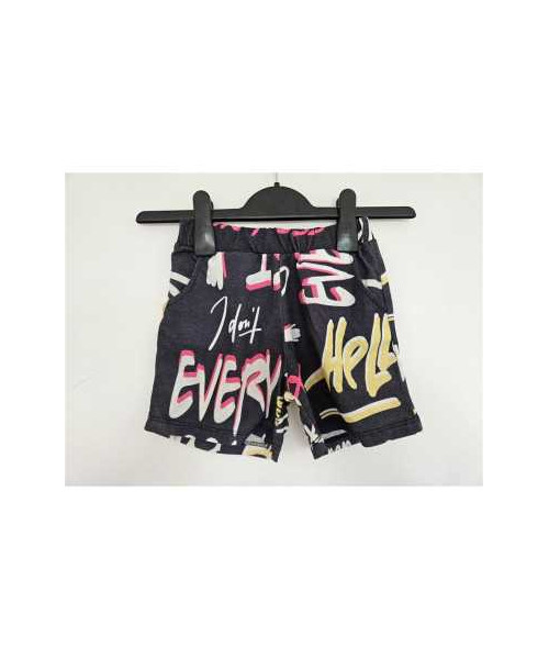 Pantaloni scurti cu scris colorat PERIMASALI