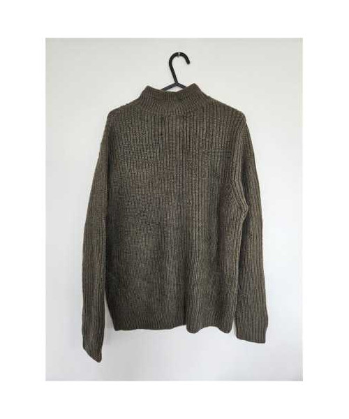 Pulover tricotat copii culoare kaki Zara