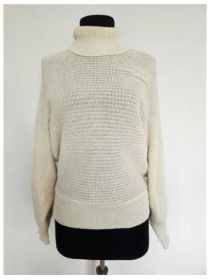 Pulover dama tricotat cu guler intors