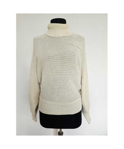 Pulover dama tricotat cu guler intors