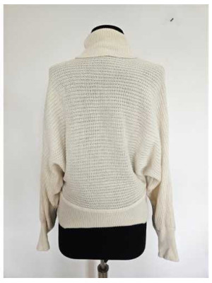 Pulover dama tricotat cu guler intors 2