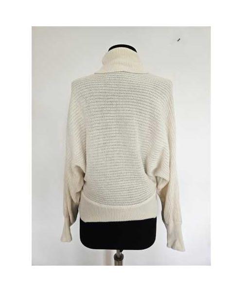 Pulover dama tricotat cu guler intors