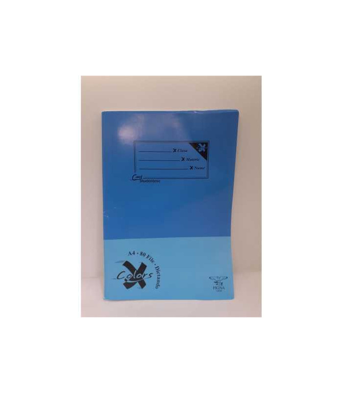 Caiet studentesc 80 file A4 dictando Pigna albastru