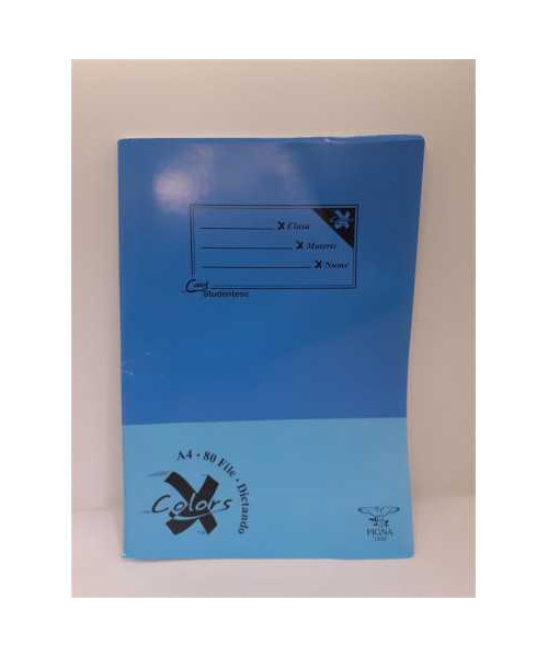 Caiet studentesc 80 file A4 dictando Pigna albastru